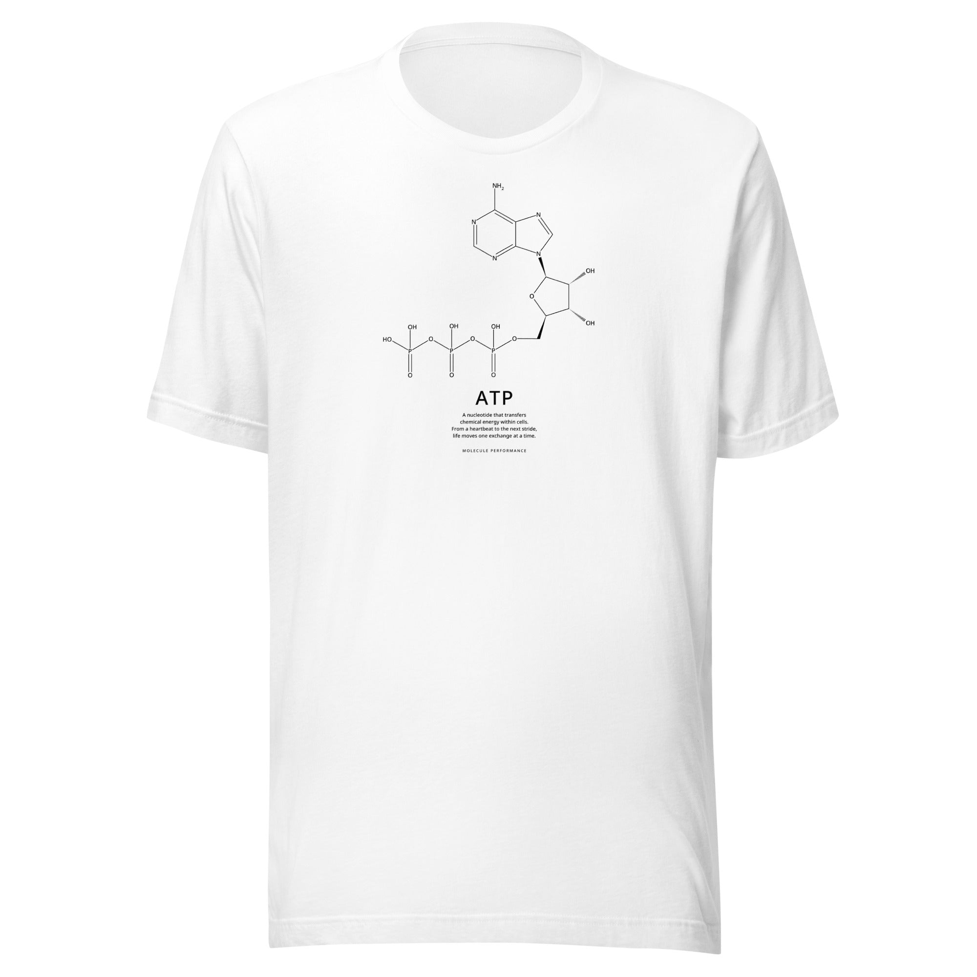 ATP t-shirt in white, product mockup